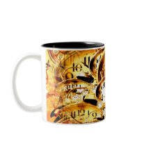 Clockwork Collage Mugs