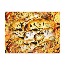 Clockwork Collage Postcard