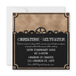 Clockwork Silhouette, 5.25x5.25 invitation