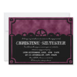 Clockwork Silhouette, 5.5"x7.5" engagement invitations