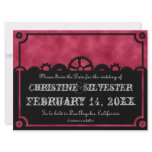 Clockwork Silhouette, 6.5"x8.75" save the date invitations