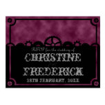 Clockwork Silhouette, RSVP postcard