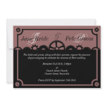 Clockwork Silhouette, wedding invitation
