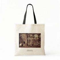 Cloister In Venice, By Guardi Francesco Tote Bags