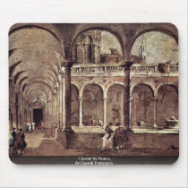 Cloister In Venice, By Guardi Francesco Mouse Pad
