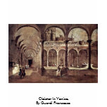 Cloister In Venice, By Guardi Francesco t-shirts