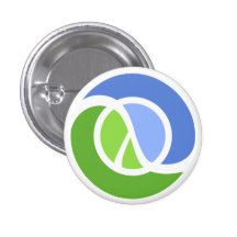 Clojure logo pin