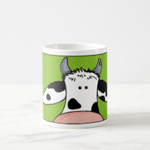 close up cow coffee mugs