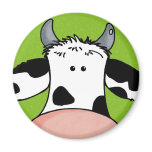 close up cow magnets