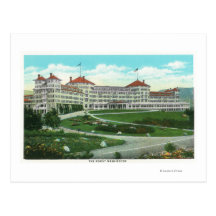 Close-up Exterior View of Mt. Washington Hotel Postcard