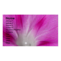 Close-up Morning Glory Business Card Template
