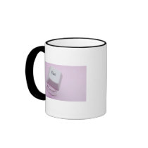 Close-up of an escape key coffee mugs