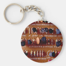 Close up of circuit board key chains