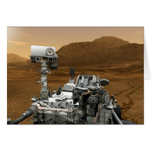 Close-up of Mars Curiosity Rover Greeting Card