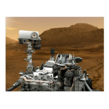 Close-up of Mars Curiosity Rover Postcard