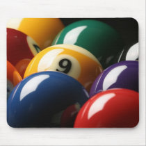 Close Up of Pool Balls Mousepad