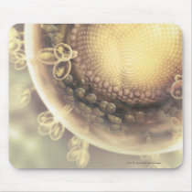 Close up of the structure of an HIV cell Mouse Mat