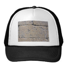 Close-Up of Weathered Stone Brick Wall Mesh Hat