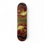 Close-up view of soft yellow rose skateboard