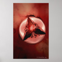 Close up view of the tricuspid valve in the heart poster