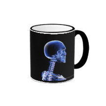 Close up x-ray of the bones in the neck mugs
