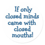 Closed Minds stickers