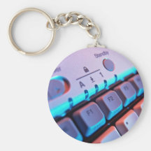 Closer view of computer keyboard key chain