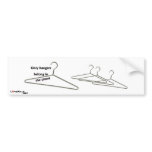 closet hanger bumper stickers