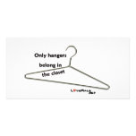 closet hanger photo cards