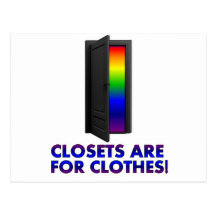 Closets are for Clothes Post Cards