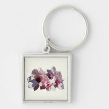 Closeup of Magnolias Ladies Keychains