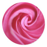 Closeup of pink rose sticker