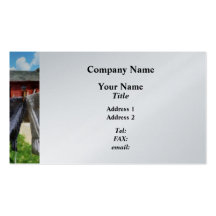 Clothes Hanging on Line Closeup - Platinum Business Card