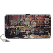 Clotheslines and Graffiti Portable Speakers