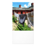 Clothing Hanging on Line Closeup photo cards