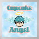 cloud background, cupcake angel posters