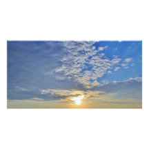 Cloud Formations on top of the Sun Personalized Photo Card
