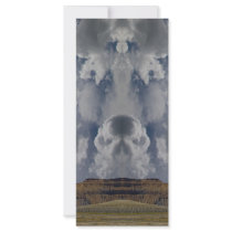 Cloud formations over desert custom rack cards