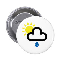 Cloud Sun Rain Symbol Pin