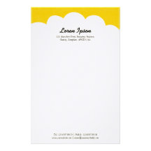 Cloud Top - Amber Custom Stationery