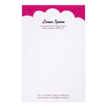Cloud Top - Deep Crimson Stationery Design