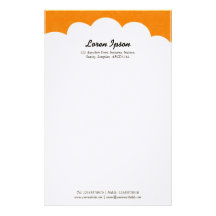 Cloud Top - Orange Stationery
