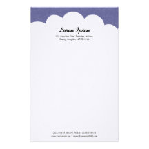 Cloud Top - Purple Grey Customised Stationery