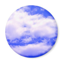 Clouds and Clear Blue Sky Magnets