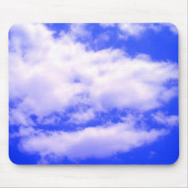 Clouds and Clear Blue Sky Mouse Pads