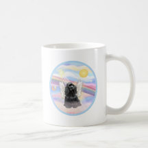 Clouds - Black Cocker Spaniel Coffee Mugs