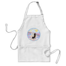 Clouds - Chocolate Labrador Retriever Angel Aprons