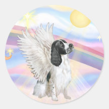 Clouds - English Springer Spaniel Angel Sticker