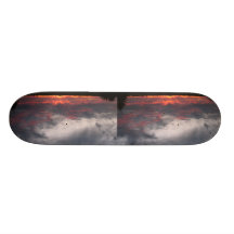 Clouds In The Evening Skate Board Decks