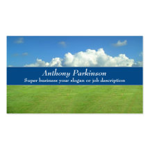 clouds life nature business card